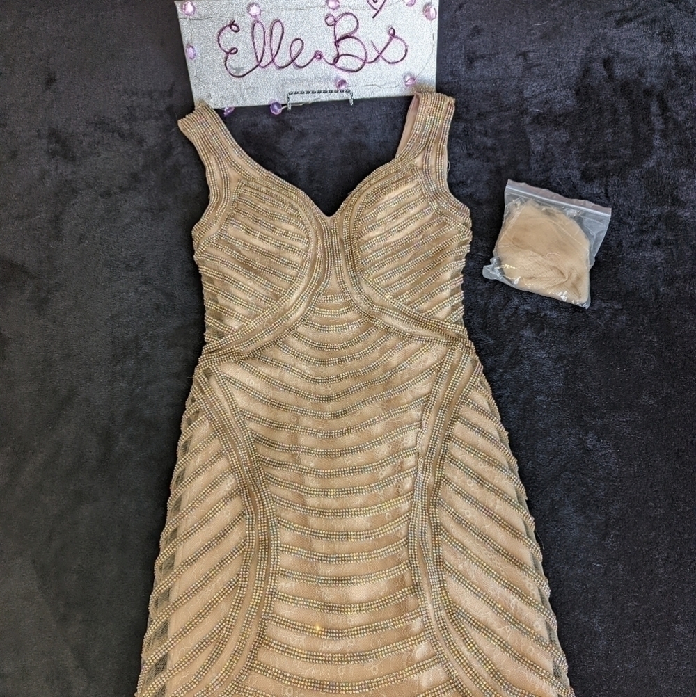 Rhinestone Formal Dress